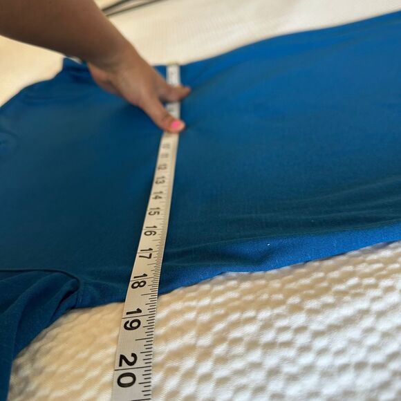 Nike Men's Athletic Cut Dri Fit Shirt Short Sleeves Tshirt Blue Tee Size S - Picture 4 of 9